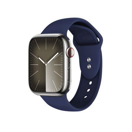 Crong Liquid - Pasek do Apple Watch 44/45/46/49 mm (granatowy)