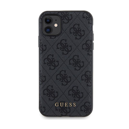 Guess Bundle Pack MagSafe 4G Metal Gold Logo - sada pouzdra + Power Bank 5000mAh MagSafe iPhone 11 (černá)
