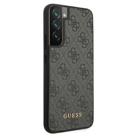 Guess 4G Metal Gold Logo - Etui Samsung Galaxy S22+ (gris)