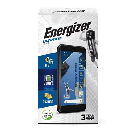 Energizer Ultimate U505S - Smartphone 1GB RAM 16GB 5" 4G Dual Sim EU (Schwarz)