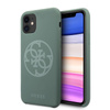 Guess Silicone 4G Tone to Tone - Coque iPhone 11 (kaki)
