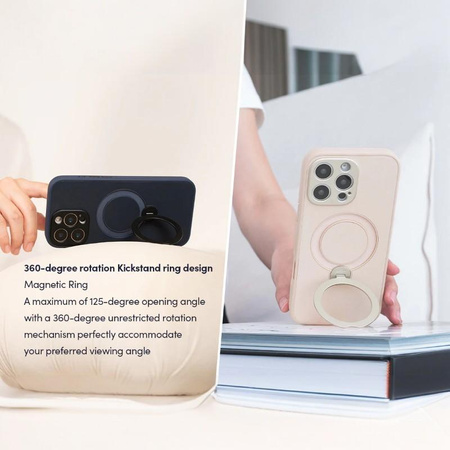 Moshi Kameleon MagSafe - Pouzdro pro iPhone 16 Pro Max s funkcí stojanu (Shell Pink)