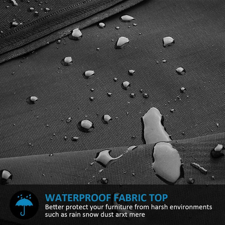 WODOODPORNY POKROWIEC NA PARASOL OGRODOWY OCHRONNY ODPORNY ANTRACYT KINZO