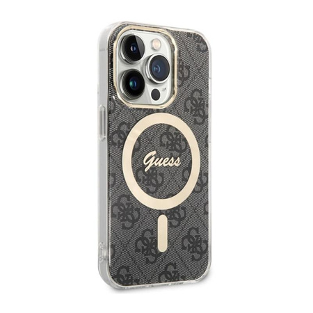 Guess 4G MagSafe - Étui pour iPhone 14 Pro (Noir)