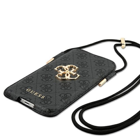 Guess 4G Big Metal Logo Pouch - pouzdro na telefon L max 6,7" (šedé)