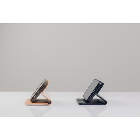 Moshi Overture - 3-in-1-Hülle mit Flip Cover iPhone 13 Pro (antibakterielles NanoShield™) (Jet Black)