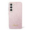 Guess Glitter Flakes Metal Logo Case - Etui Samsung Galaxy S23+ (różowy)