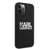 Karl Lagerfeld Silicone Stack Logo - Coque iPhone 12 / iPhone 12 Pro (noir)