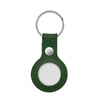 Crong Leather Case with Key Ring - Leather key ring for Apple AirTag (green)