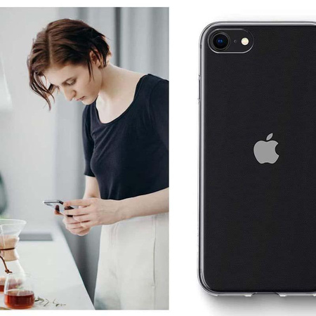 Spigen Liquid Crystal - Coque pour iPhone SE 2022 / SE 2020 / 8 / 7 (Transparent)