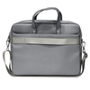 Guess Saffiano Dreieck Logo Computertasche - 16" Notebooktasche (silber)