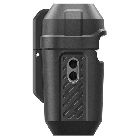 Spigen Lock Fit - Gepanzerte Hülle für Apple Airpods Pro 1 / 2 (Schwarz)