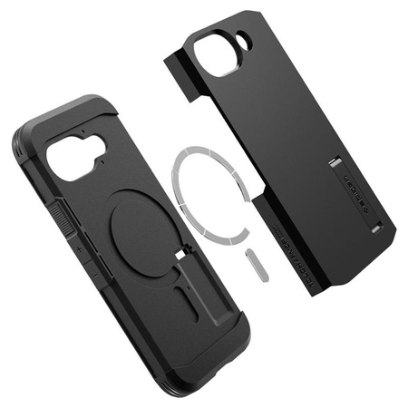 Spigen Tough Armor MagSafe - tok a Google Pixel 9a készülékhez (fekete)