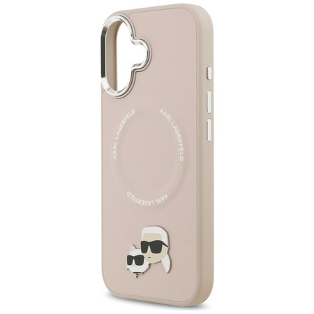 Karl Lagerfeld Karl & Choupette Pins MagSafe - Pouzdro pro iPhone 17 (růžové)