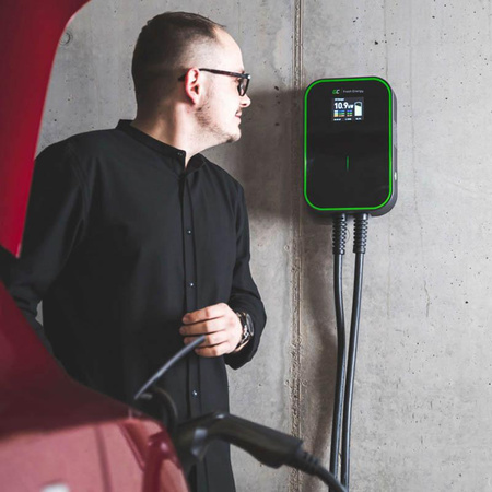 Green Cell - Wallbox GC EV PowerBox 22kW Ladegerät mit Typ 2 Kabel zum Laden von Elektroautos und Plug-in-Hybriden