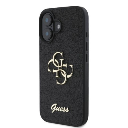 Guess Fixed Glitter Big 4G - iPhone 16 Case (black)