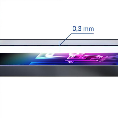 3mk HardGlass Max Lite - Verre trempé pour iPhone 15 Pro Max (Noir)