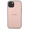 Guess Croco Stamp Lines - iPhone 13 mini Tasche (rosa)
