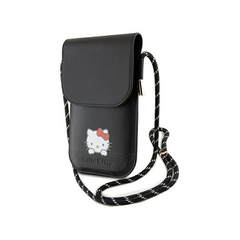 Hello Kitty Leather Daydreaming Cord - Phone Bag (black)