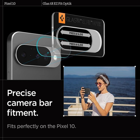 Spigen Optik GLAS.TR Camera Protector 2-Pack - Linsenschutz für Google Pixel 10 (Crystal Clear)