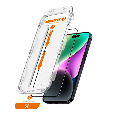 Crong EasyShield 2-Pack - Edzett üveg iPhone 14 / iPhone 13 / iPhone 13 Pro készülékhez (2 db)