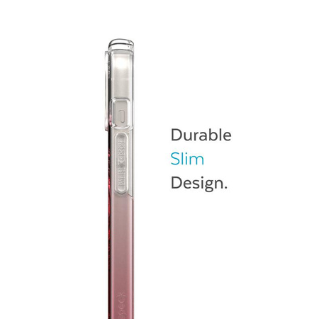 Speck Presidio Perfect-Clear + Ombre + MagSafe - iPhone 15 Plus / 14 Plus Tasche mit MICROBAN-Beschichtung (Klar / Vintage Rose Fade)