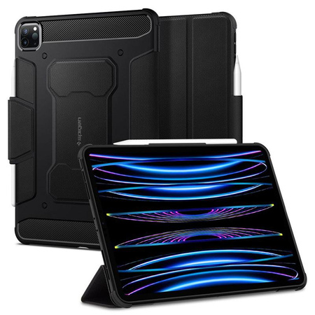 Spigen Rugged Armor Pro - Gehäuse für iPad Pro 11" (2022-2020) (Schwarz)