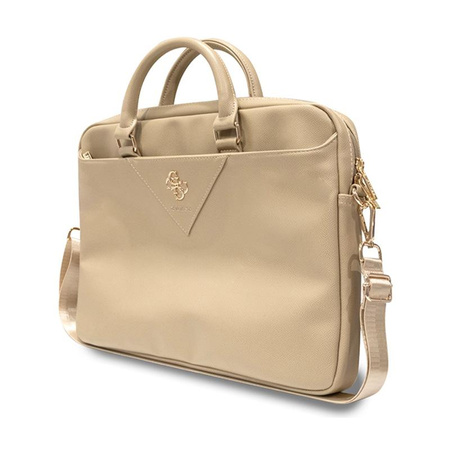 Guess Triangle 4G Computer Bag - 15" / 16" Notebook Bag (Gold)