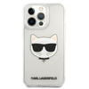 Karl Lagerfeld Choupette Head - pouzdro pro iPhone 13 Pro Max (průhledné)