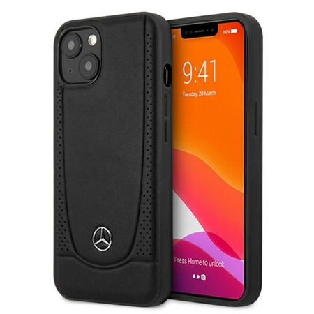 Mercedes Leather Urban Line - iPhone 13 mini tok (fekete)