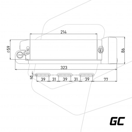 Green Cell - 5.2Ah (187Wh) Batterie für E-Bike 36V Elektrofahrrad