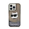 Karl Lagerfeld Liquid Glitter NFT Choupette Head - Etui iPhone 14 Pro Max (czarny)