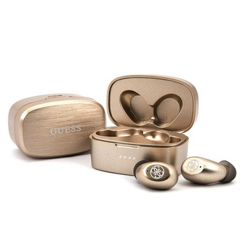 Guess Wireless Earphones 5.0 4H - TWS-Kopfhörer + Dockingstation (gold)