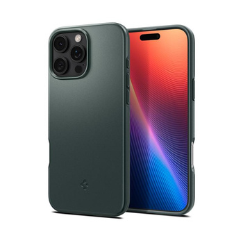 Spigen Thin Fit MagSafe - étui pour iPhone 16 Pro (Abyss Green)