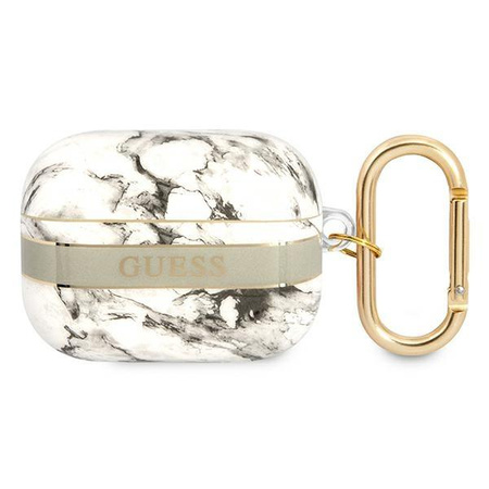 Guess Marble Strap - Airpods Pro Case (Grey)