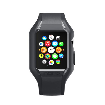 Incipio NGP Strap - Elastisches Armband für Apple Watch, 38/40/41 mm Gehäuse (rauchfarben)