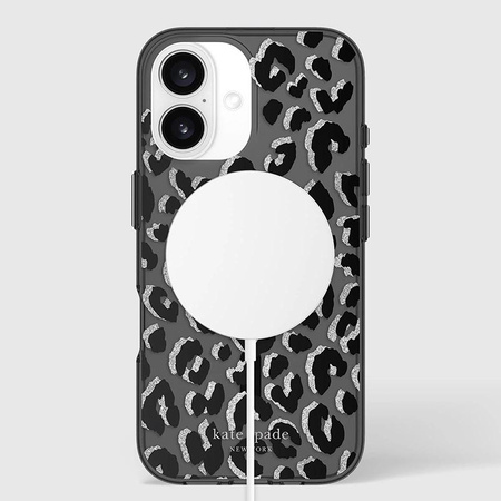 Kate Spade New York Protective MagSafe - Case for iPhone 16 (City Leopard)