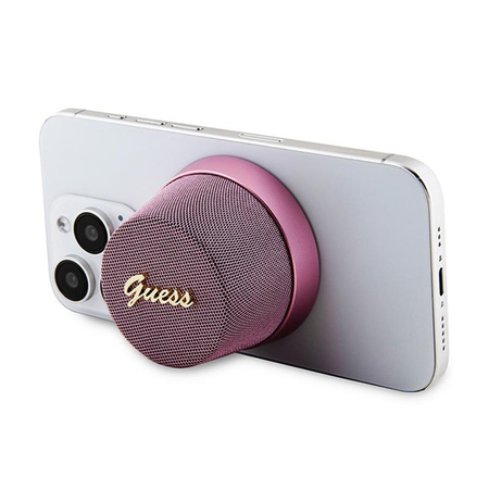 Guess Magnetic Script Metal Logo - Bluetooth Speaker V5.3 (pink)