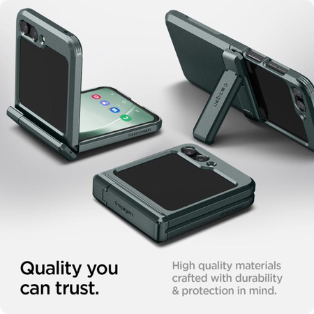 Spigen Tough Armor Pro - tok Samsung Galaxy Z Flip 5 (Abyss zöld)