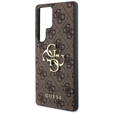 Guess Big 4G Classic Logo - Coque pour Samsung Galaxy S25 Ultra (marron)