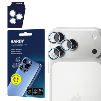 3mk HARDY Lens Protection Pro - Kameraschutzglas für iPhone 17 Pro / iPhone 17 Pro Max (Ocean Blue)