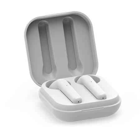 PURO SLIM POD TWS 5.0 - Casque sans fil Bluetooth V5.0 avec étui de chargement, étanche IPX5 (Blanc)