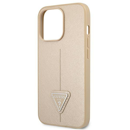 Guess SaffianoTriangle Logo Case - Tasche iPhone 13 Pro (beige)