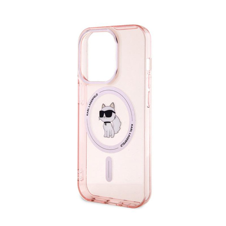 Karl Lagerfeld IML Choupette MagSafe - Étui pour iPhone 15 Pro (rose)