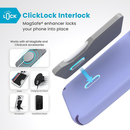 Speck Presidio2 Pro ClickLock & MagSafe - iPhone 16 Plus Case (Future Lavender / Cassis Purple / White)