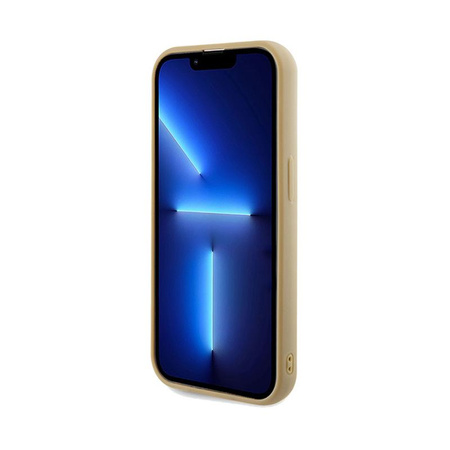 Guess Disco Metal Script - Coque iPhone 14 Pro (Or)