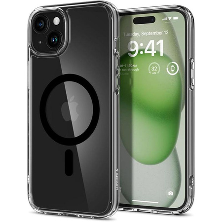 Spigen Ultra Hybrid MagSafe - pouzdro pro iPhone 15 (černé)