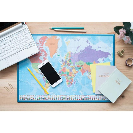Tapis de table / bureau Carte du monde