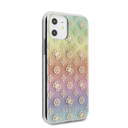 Guess 4G Peony Iridescent - Etui iPhone 11 (tęczowy)
