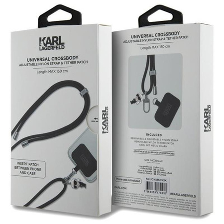 Karl Lagerfeld CBDY Cord - Universal-Telefonband (schwarz)